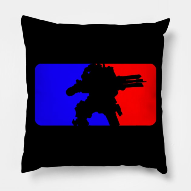 Major League Titan (Titanfall 2/Major League mashup) Pillow by Ironmatter