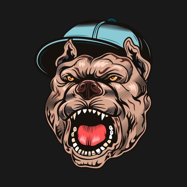 Angry Pitbull by MaiKStore