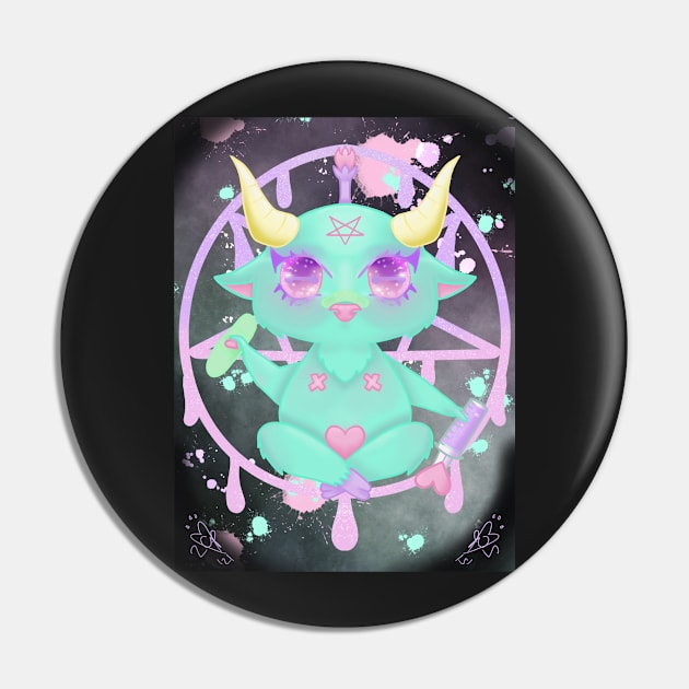 Menhera Baphomet Pin by ZombieCheshire