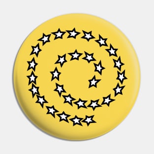 White Star Spiral Pin