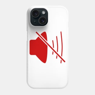 Silence ,mute on Phone Case