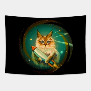 Space Kitty Tapestry