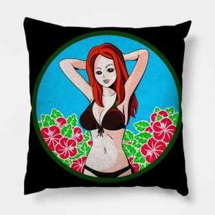 anime Beach Mode Pillow