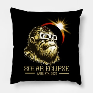 Big Foot Solar Eclipse 2024 Pillow