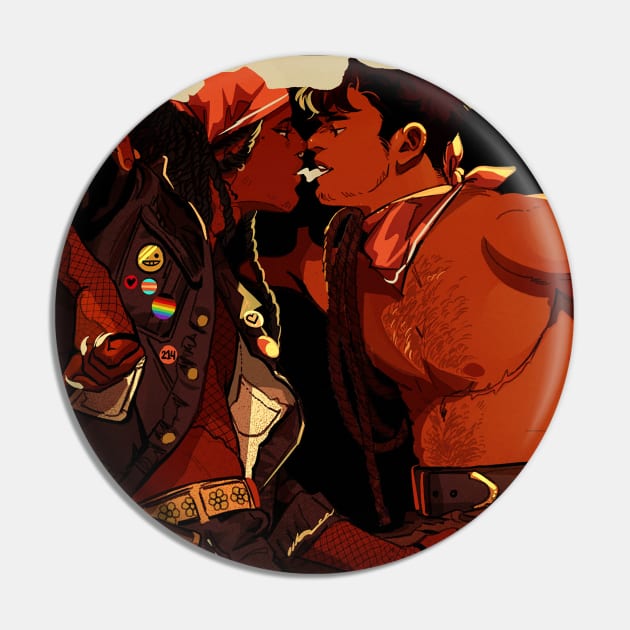 The Kiss Pin by noahdea.art