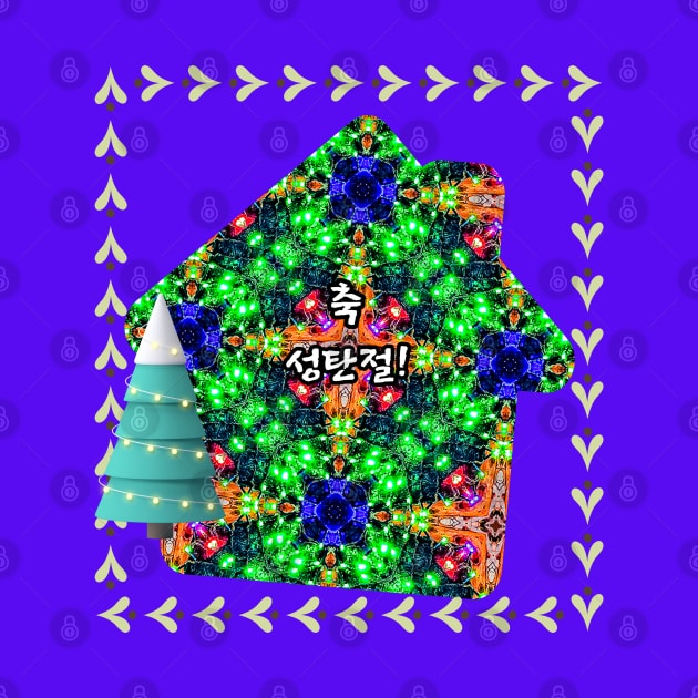 Sparkling Christmas tree pattern. by PatternFlower