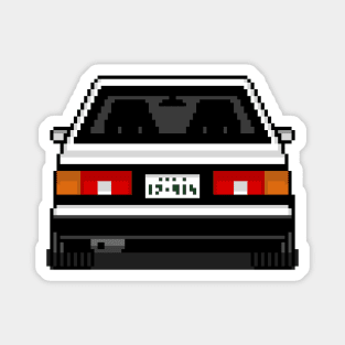 Initial D Toyota Sprinter Trueno AE86 Pixel Art 2 Magnet