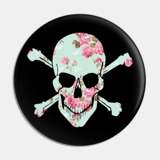 Skull Floral Pin