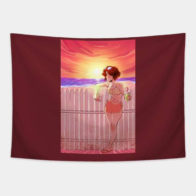 Spirits of Summer Tapestry by SilhouetteZeroPodcast