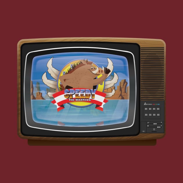 Speedy The Warthog Retro TV by muscetiner