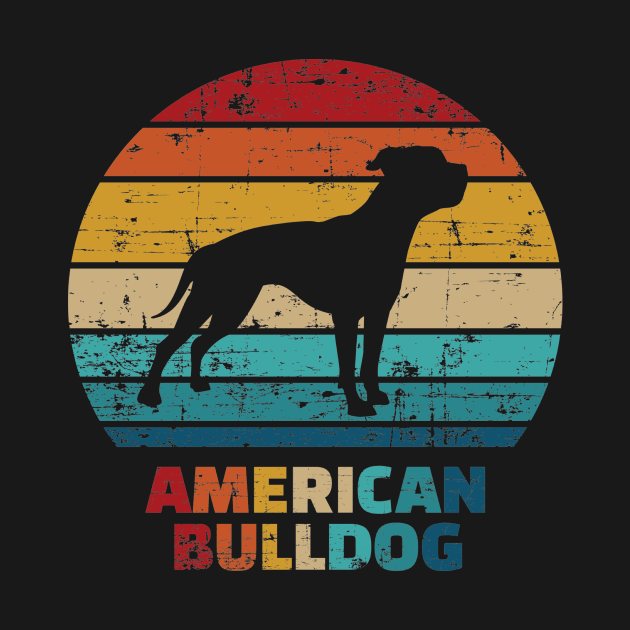 American Bulldog vintage by Designzz