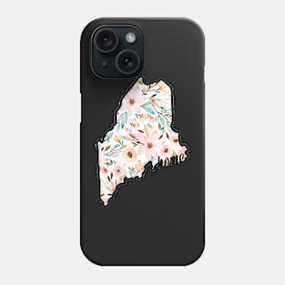 Floral Maine Phone Case