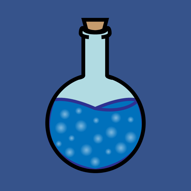 DIY Single Blue Potion or Poison for Tabletop Board Games (Style 3) by GorsskyVlogs