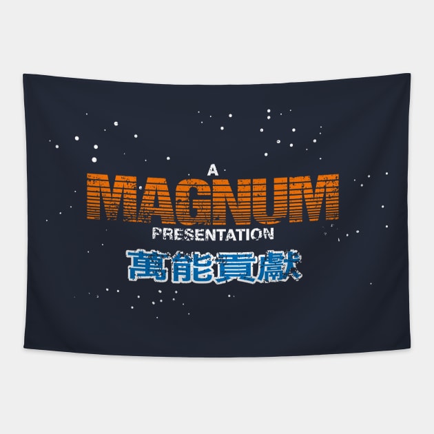 Magnum Tapestry by Geekeria Deluxe