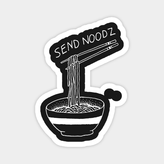 Send Noodz (Black) Magnet by shopbetafishes