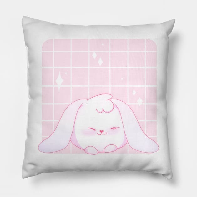 Sweet bunny Pillow by Itsacuteart