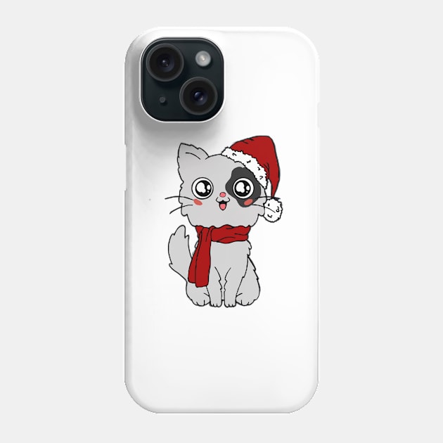 Kitten ready for christmas Phone Case by LaPetiteBelette