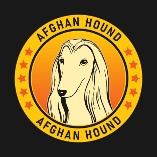 Afghan Hound Dog Portrait T-Shirt