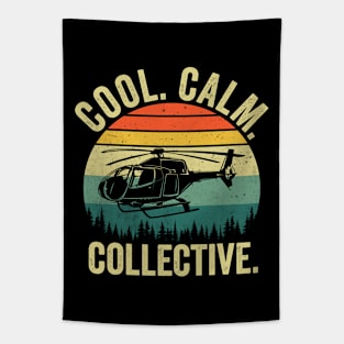 Cool Calm Collective Funny Helicopter Pilot Tapestry