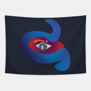 Abstract Eye Vector Art Tapestry