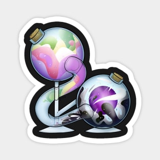 Genderfae And Asexual Pride Potion Magnet