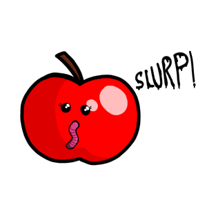 Sweet energy apple with worm T-Shirt