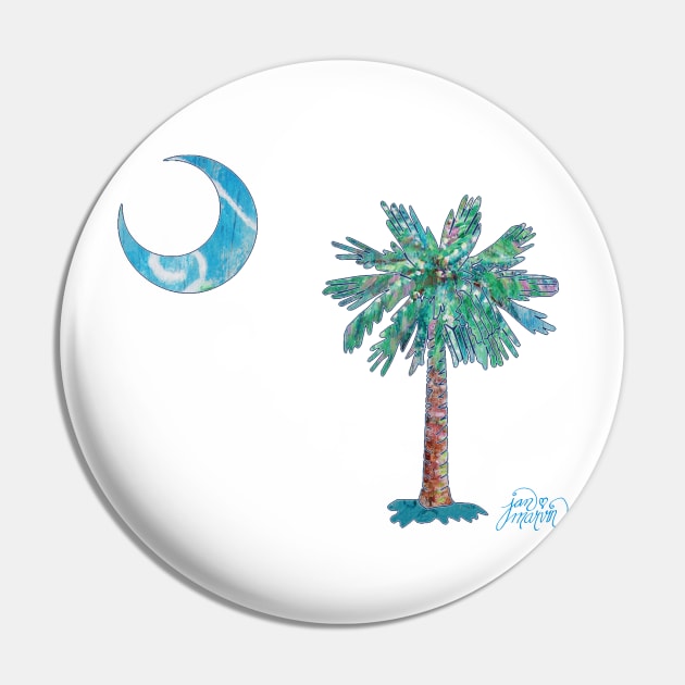 Palmetto Tree and Moon by Jan Marvin Pin by janmarvin