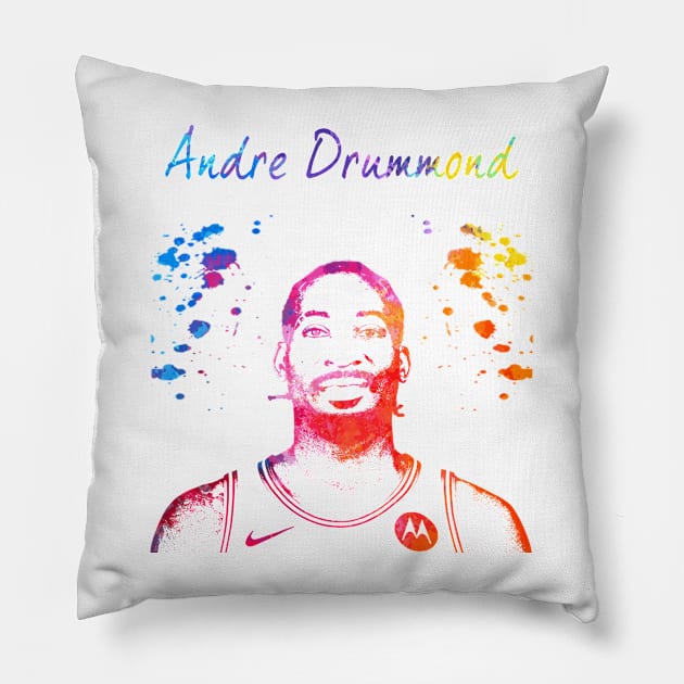 Andre Drummond Pillow by Moreno Art