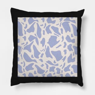 blue cow Pillow