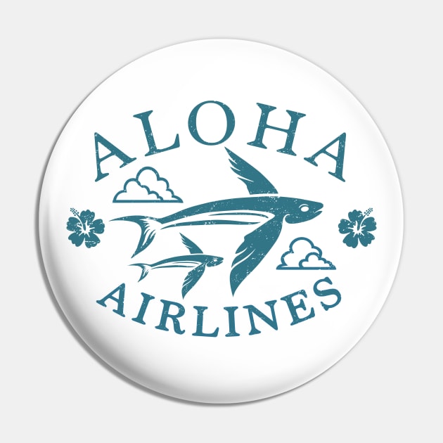 Vintage Aloha Airlines by Buck Tee Pin by Buck Tee