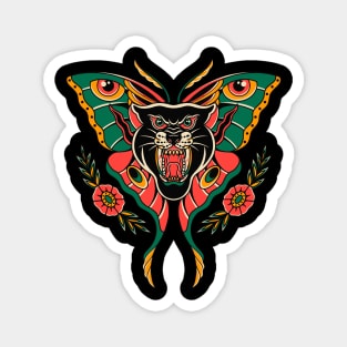 Butterfly black panther Magnet