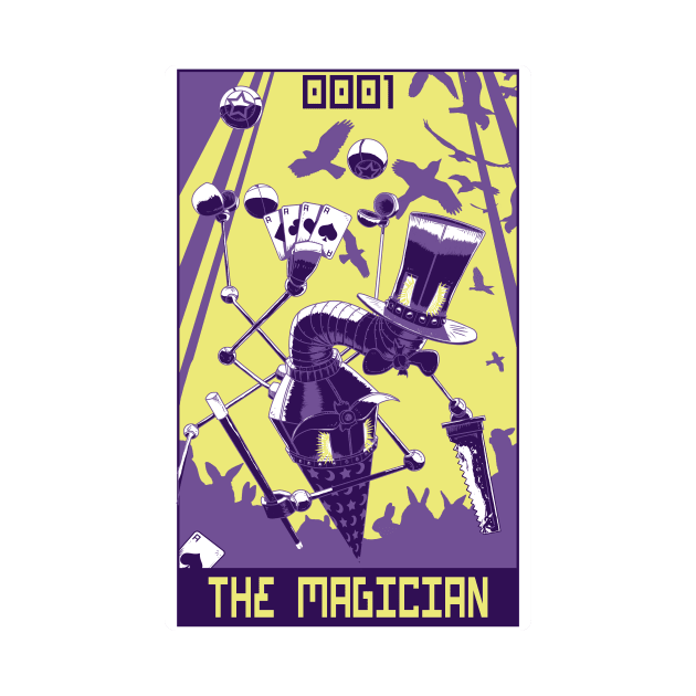 Robo Tarot: The Magician by PeterTheHague