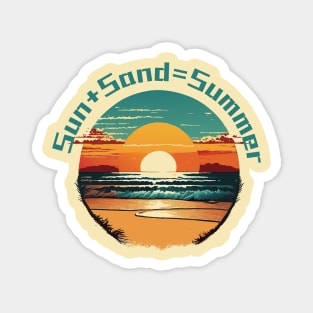 Eternal Summer: Sun, Sand, and Fun Magnet