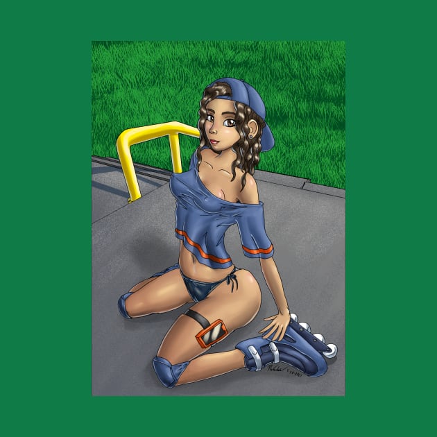 Roller Blader Girl by BlademanUnitPi