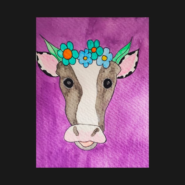 Floral Cow by etherealwonders