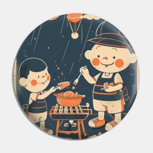 Vintage BBQ Fun Pin