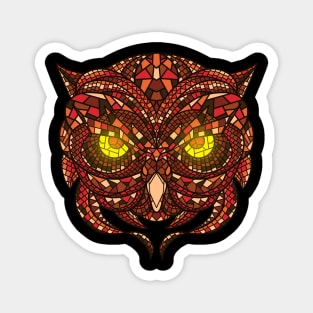 Owl Mosaic 2 Magnet