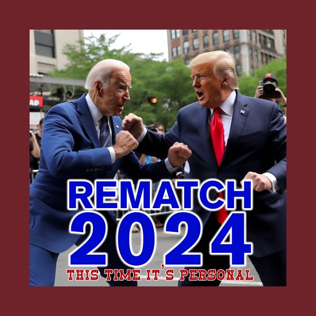 Trump Biden Rematch 2024 by Grassroots Green