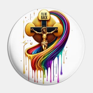Contemporary Artistic Design of Crucified Figure Pin