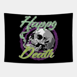 Happy Death Skull Tapestry