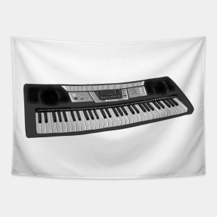 keyboard digital art Tapestry