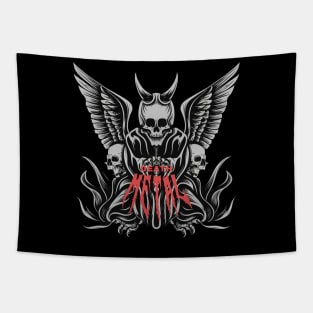 Skull devil play swift Tapestry