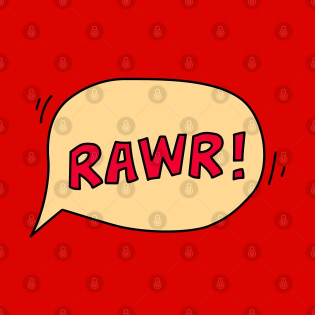 Rawr speech bubble by hyperactive