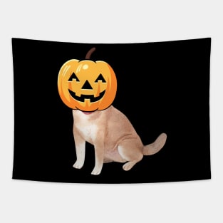 labrador retriever is a Jack-o-Lantern Tapestry