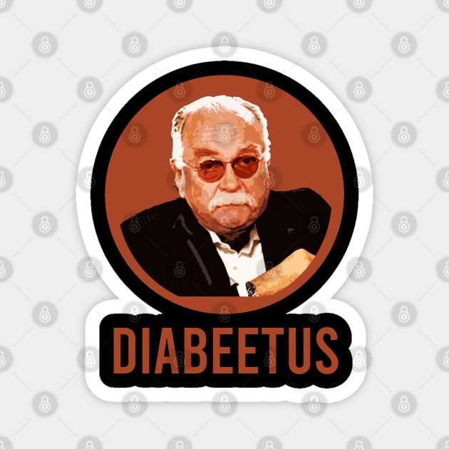 diabeetus brown retro Magnet by Mortensen