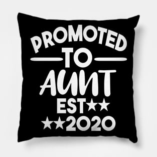 Promoted To Aunt Est 2020 Pillow