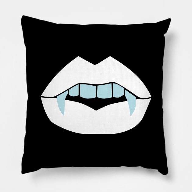 Vampire white Pillow by candelanieto