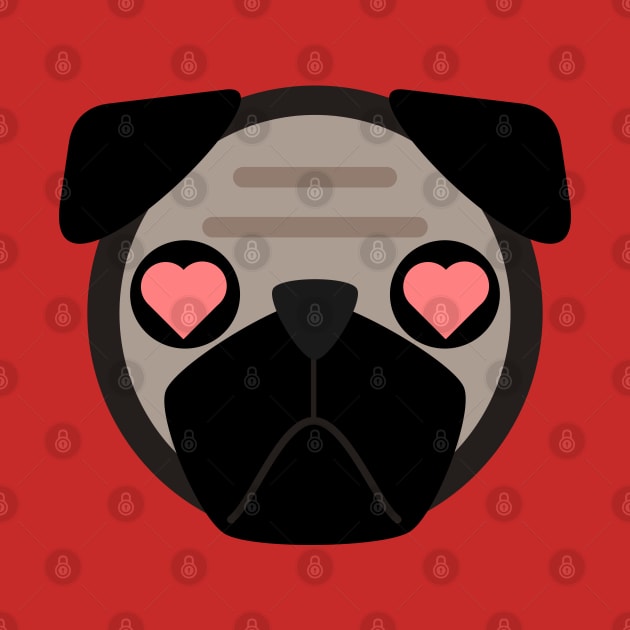 A Pug in love by CrimsonsDesign