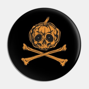 Pumpkin Jolly Roger Pin