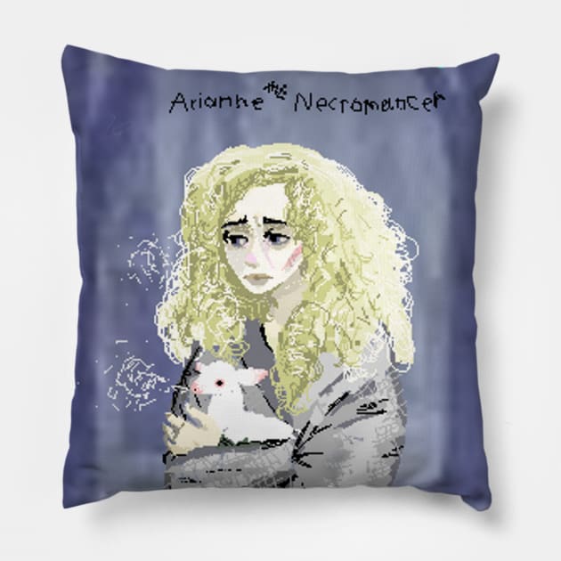 Arianne the Necromancer Pillow by robbadopolis